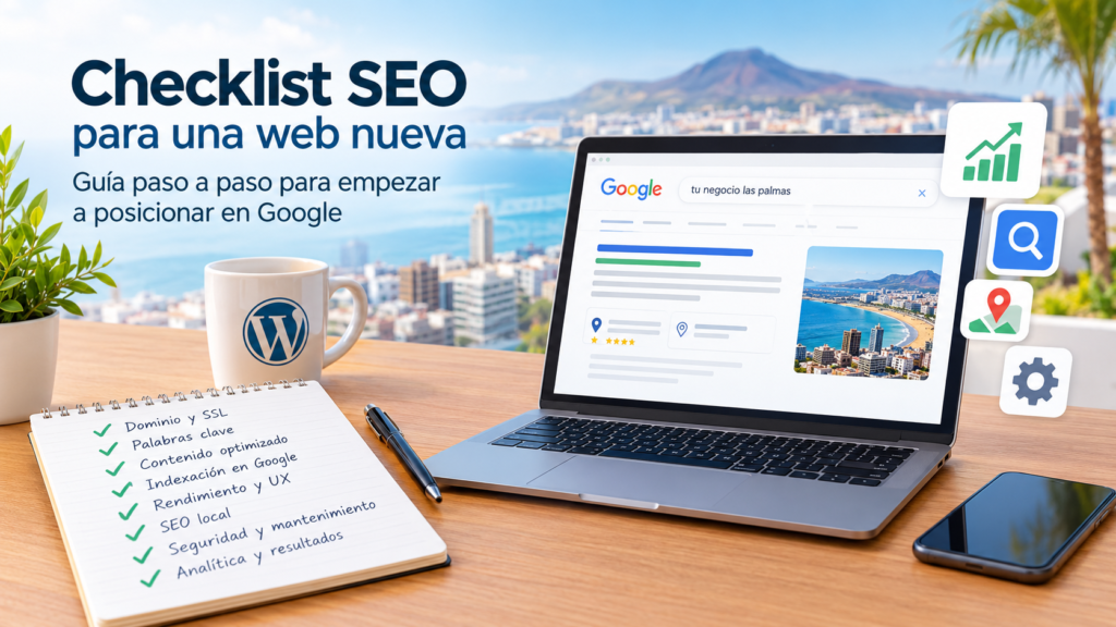 Checklist SEO para una web nueva: guía paso a paso para empezar a posicionar en Google